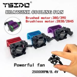 YSIDO 30x30mm Motor Heatsink & Cooling Fan for 2838/2845/2847/2850/380/390 Motors Wltoys HSP 28006 1/16 1/14 1/12 RC Car Upgrade