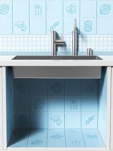 Wallpaper Stiker Dinding Dapur Anti Minyak /Anti Air / Tahan Panas 60cm x 3M Import
