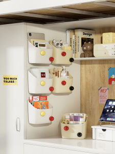 Dopamine Bedside Hanging Basket Dormitory Bed Head Storage Shelf Mobile Phone Storage Basket Upper Bunk Bed Storage Tool