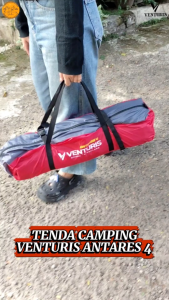 TENDA CAMPING VENTURIS ANTARES 4 ORANG FRAME ALLOY TENDA KAP 4 - 5 ORANG OUTDOOR GUNUNG HIKING DOME
