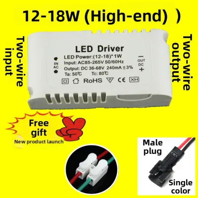 Stable IC Constant Current Driver LED Ceiling Light Strip Lighting Power Supply 8W 12W 18W 24W 36W Metal Material Square Shape Quick Connect