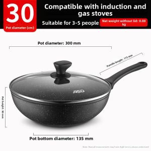 ASD | Non-stick Frying Pan Multi-purpose Cooking Electromagnetic and Gas Stove Compatible