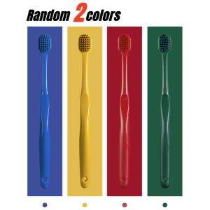 2/4PCS 4-color Wide Head Extra Soft Bristled Toothbrush Adult Home Pack Volcanic Carbon Brush Wire Independent Packaging