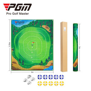 PGM portable golf practice mat mini golf swing chipping target mat used in laid flat or hung for home office ourdoor indoor training DJD040