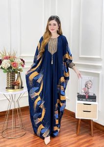KAFTAN SUPER PREMIUM MOTIF BERCAK KUAS CORAK ABSTRAK ORY