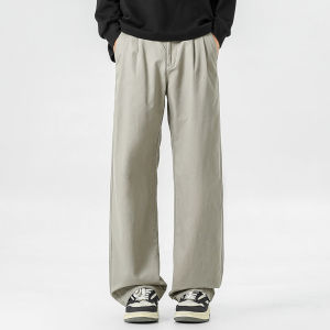 Wood soon | American Retro Straight-leg Mens Trousers