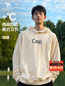 Autumn Winter Casual Mens Sweatshirt Spring 2025 Couple American Style Knitted Fabric Cotton Polyester Blend Warmth