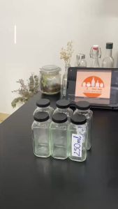 Chai Thủy Tinh Vuông Cao 250ml / 350ml / 500ml - Chai Đựng Nước ép Ngũ Cốc Mật Ong Nắp Kín – Zasavn