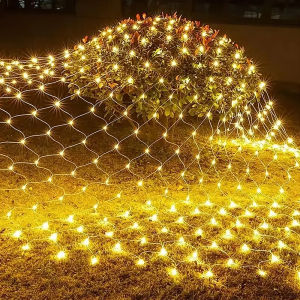 220V outdoor waterproof LED mesh light Christmas string lights fairy lights Ramadan Lampu gardens Christmas trees streets courtyard XMAS decorative lights