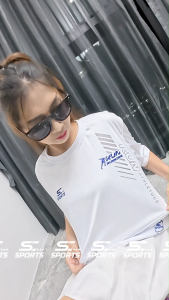 SC Sports เสื้อกีฬา เสื้อพิมพ์ลาย Run03-ขาว งานจริงสวย สีสด หนา145g นุ่มลื่นใส่สบาย