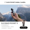 （Creator Combo ready stock）DJI Osmo Pocket 3 - Handheld 1-Inch CMOS & 4K/120fps. 