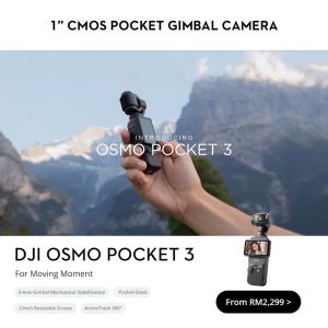 DJI Osmo Pocket 3 - Handheld 1-Inch CMOS & 4K/120fps (Creator Combo ready stock)