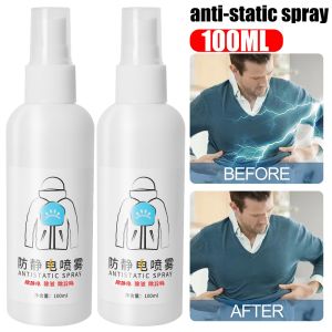 100ML Anti Static Spray Portable Natural Static Cling Remover Quick Static Electricity Removal for Clothes Fabric Softener Hair Anti-Frizz Supplies Travel Size