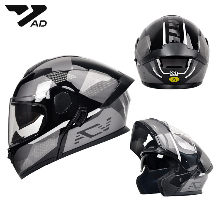 AD | Men Women Universal Season Electric Motorcycle Helmet 3C DOT ...