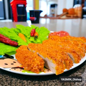Replika chicken katsu / dummy chicken katsu / dekorasi / hiasan etalase pajangan