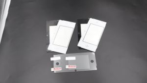 Replacement Plastic & Glass Upper LCD Mirror Lens Cover With Protective Film For 3DS Console Black White Front Frame Repair Part
