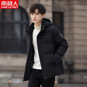 Antarctic Person Ultra Long over Knee Thickened Mens down Jacket Mid-Length Youth Couple Winter Outerwear Waterproof Breathable