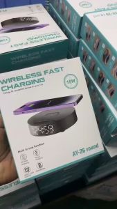 【✅SG Seller✅】RICHMENT Digital Alarm Clock with 15W Fast Wireless Charger Station Rechargeable USB Charging Ports Wireless Charger Dual Alarm Clock Weekday/Weekend Mode LED Clock for Gift Bedroom Desk Office(SG Local Seller with Free Shippping)