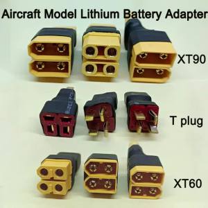 XT60 XT90 T-Plug RC Lipo Battery Parallel/Series Adapter Male Female Connector for Drone Airplane DIY