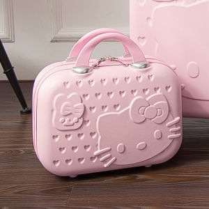 Mini Travel Suitcase Cute Small Luggage Subbox Cartoon 14 Inch Makeup Box Handbag Storage Bag Wedding Box Female Youth