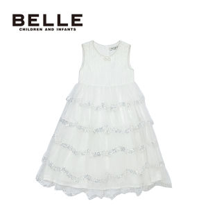 Stylish Princess Dress for Girls Sleeveless with Sequins