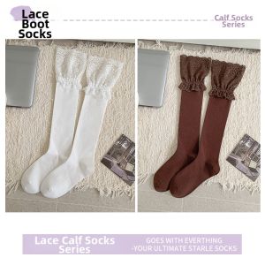 JIFANPAUL | Lace Thin White Mid-Calf Ballet Style Socks