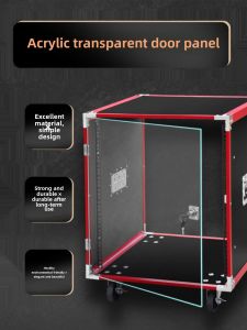 Professional 10 U12u Flight Case Cabinet Mixer Amplifier Cabinet Stage Square Performance Sound Box 16U Equipment Cabinet