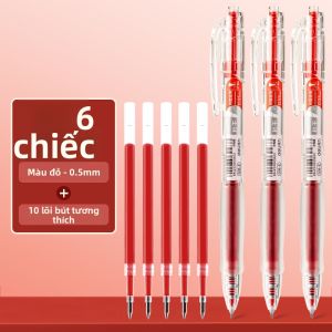 deli | Bút Ký Kiểm Tra Trong Suốt Chống Thấm 0.5mm