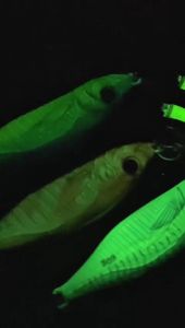 Umpan Little Jack Metal Jig 60gr - 80gr Glow In The Dark + Double Assist