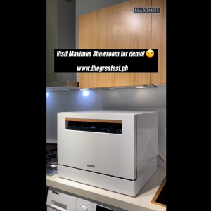 Maximus Tabletop Dishwasher with UV MAX-003U  (White) [Freebies - 1 box Maximus Detergent (30 tablets) 1kg Maximus Dishwasher Salt & 1 bottle Maximus Rinse Aid(500ml)]