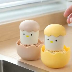 Bát Cọ Xoong Nồi Hình Dáng Vỏ Trứng Con Gà Miếng Rửa Chén Bát Dụng Cụ Rửa Chén