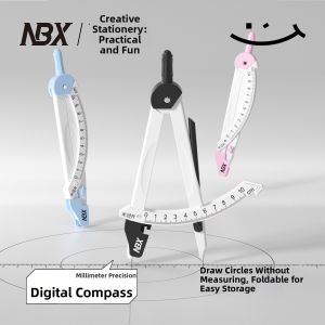 Digital Folding No-Measuring Drawing Student Compass