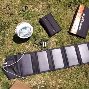 【Original+24hours delivery】60W Foldable Solar Panel 5V USB Portable Folding Bag Battery Charger for Phone Outdoor Camping Waterproof Power Bank
