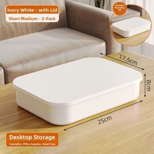MEIZHUFU | Plastic Storage Box for Snacks and Toys Rectangle with Lid