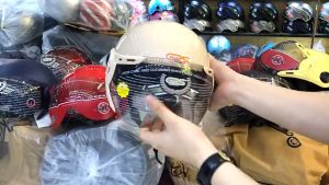 MŨ BẢO HIỂM NỬA CÓ KÍNH CHÍNH HÃNG GRS A33K