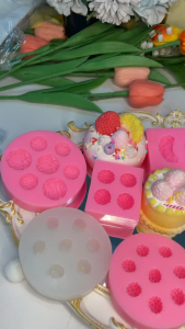 Silicone Fruit Molds Set for Cake Decorating 3D Strawberry Pineapple Raspberry Chocolate Molds Candy Jelly Soap Mold