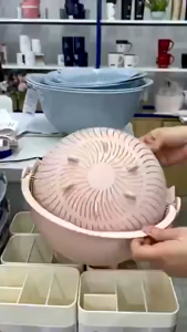 (Chính hãng Inochi) Bộ thau kèm rổ Yoko 28cm Nhựa PP (Polypropylen) nguyên sinh Hạt màu Phụ gia kháng khuẩn (Ag+)