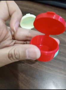 Alat Dapur Serbaguna Tempat Bulat Wadah Saus 4 Pcs Set Wadah Kotak Saos Kecap Bumbu Tomat