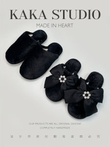 รองเท้าแตะผ้าฝ้ายแบบสวมหัวสำหรับคู่รัก ฤดูใบไม้ร่วง/ฤดูหนาว รองเท้าแตะผ้าขนแกะแบบสวมหัวสไตล์เกาหลี รองเท้าแตะแบบสวมหัว รองเท้าแตะบ้าน