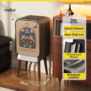 MEISD | Smart Sensor Trash Can Retro Vintage Style 2026 New