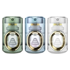 ที่บีบยาสีฟันติดผนังใช้งานง่ายพร้อมฟังก์ชันอัตโนมัติสำหรับห้องน้ำและห้องครัวสีเทา