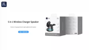 LOA BLUETOOTH ĐA CHỨC NĂNG KIÊM BỘ SẠC KHÔNG DÂY 5 TRONG 1 WIWU FLOW W039