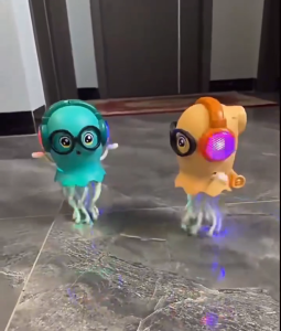 Electric Dancing Octopus Toy Simulation Dancing Jellyfish Music Crawling Toy Kids Christmas Gift