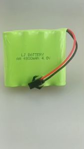 แบตเตอรี่ NIMH 4.8V 4800mAh รถบังคับชาร์จ ด้วยปลั๊กแบบสีดำ สำหรับรถไต่หิน