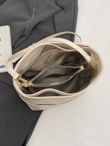 Casual Soft Bucket Bag Crossbody Bag with Zipper Layer And Zipper Pocket Versatile Leisure Style Womens Bag KSHH Brand
