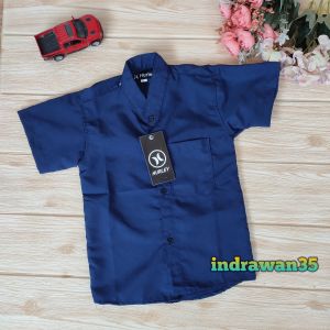 Kemeja Anak Laki Lengan Pendek Model Kerah Koko