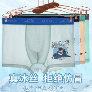 Ice Silk Modal Boys Underwear Summer Thin Flat Angle Pants Breathable Moisture Wicking Antibacterial Childrens Innerwear Briefs