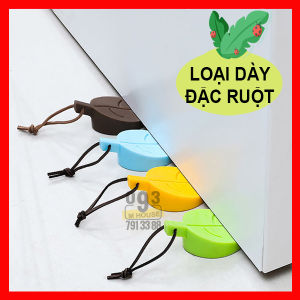 Miếng chặn cửa chống va đập hình chiếc lá chất liệu silicon