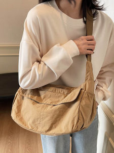 Commute Large Capacity Messenger Bag Casual Crossbody Backpack for Women Student Simple Style Korean Version New Model