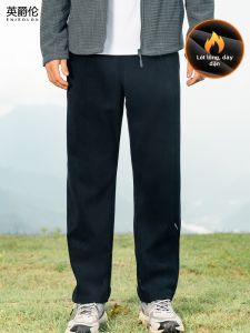 Enjeolon | Fleece Thick Stretchy Casual Pants Mens Spring Autumn